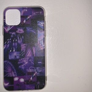 🤍Purple collage iphone 11 phone case